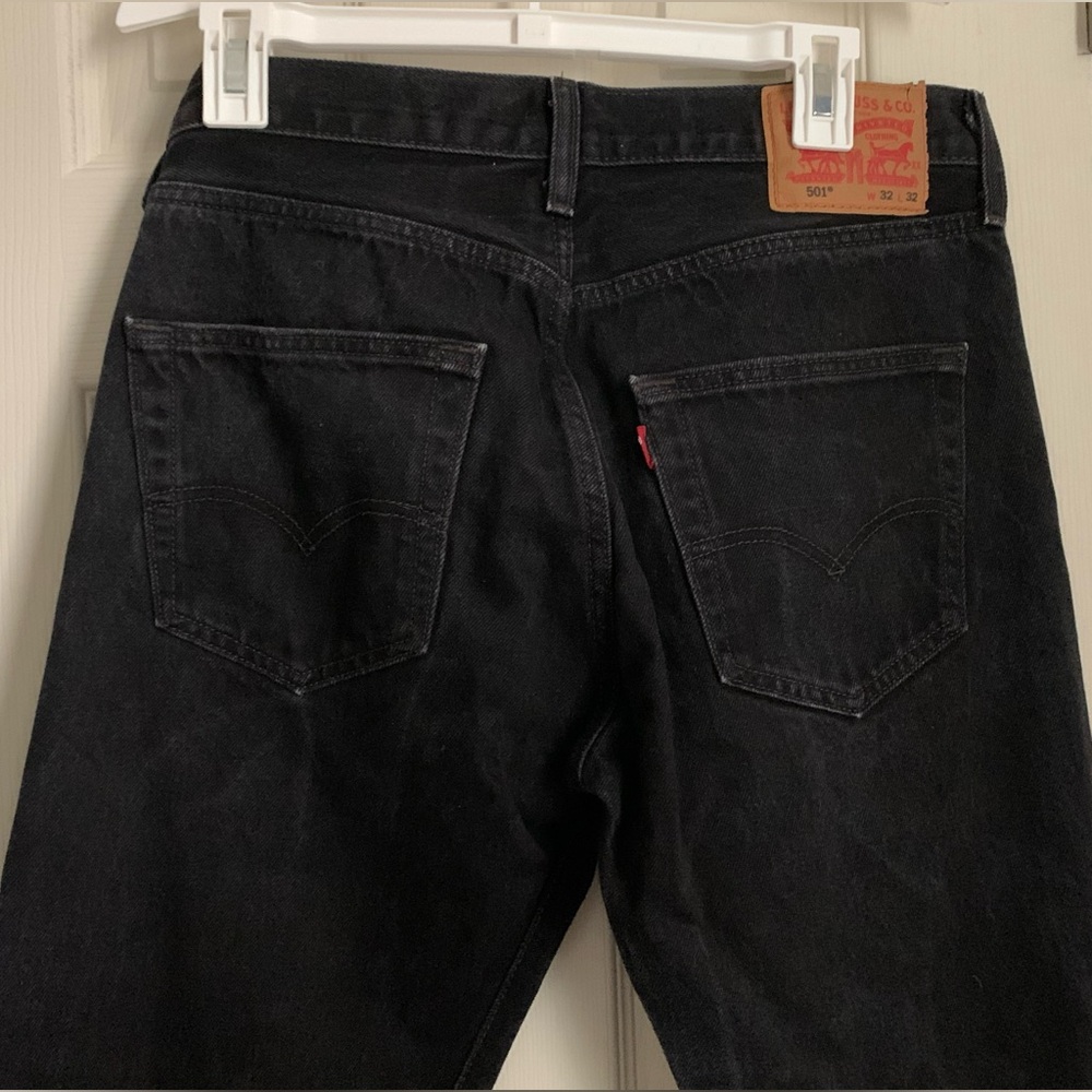 Levi’s 501 button up black denim